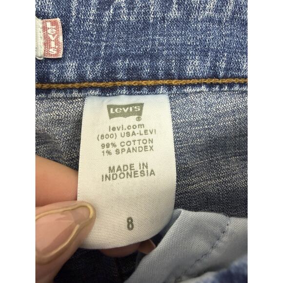 Levis Womens Capris Size 8 515 Denim - Picture 5 of 12